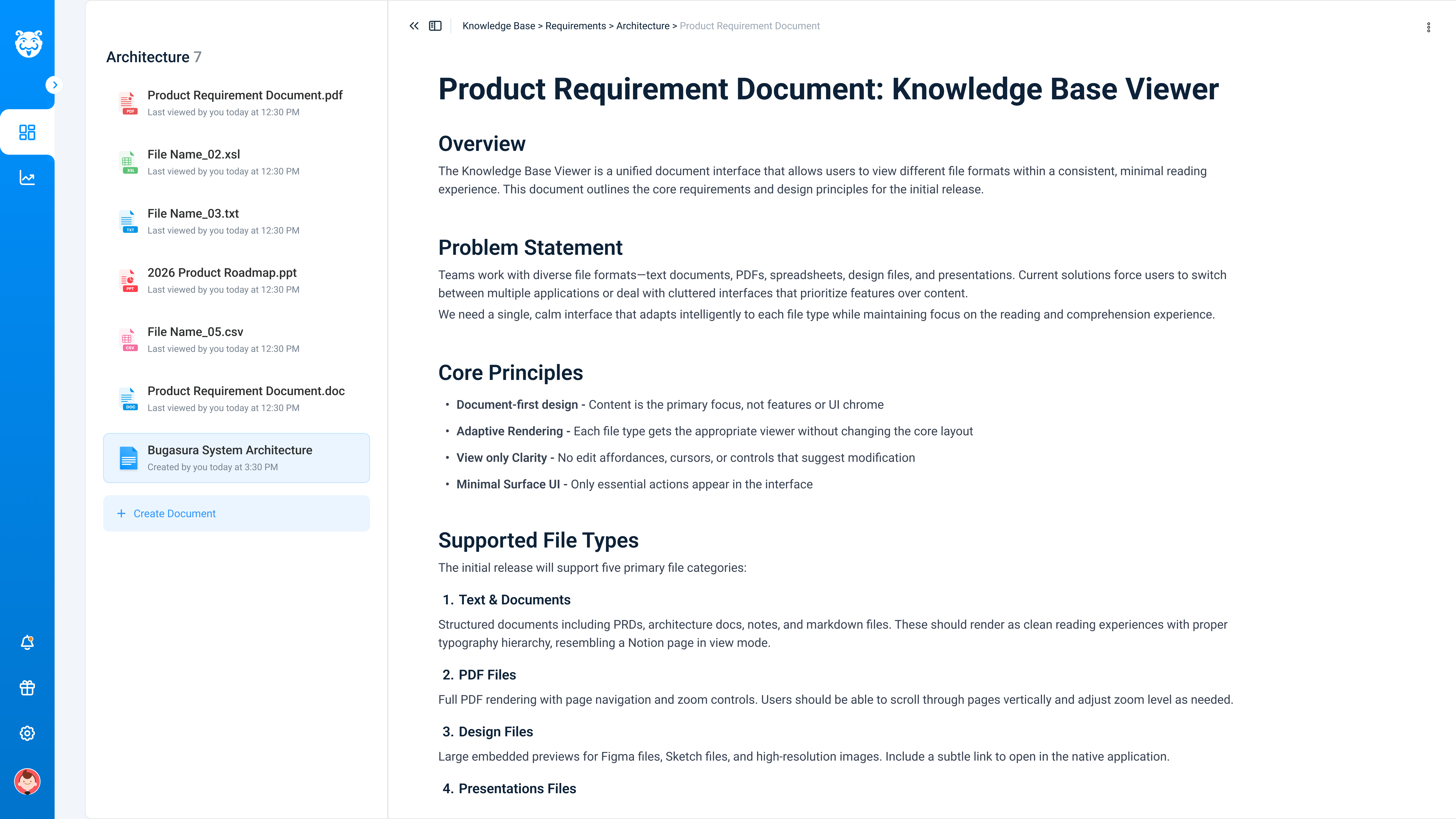 Create and Document