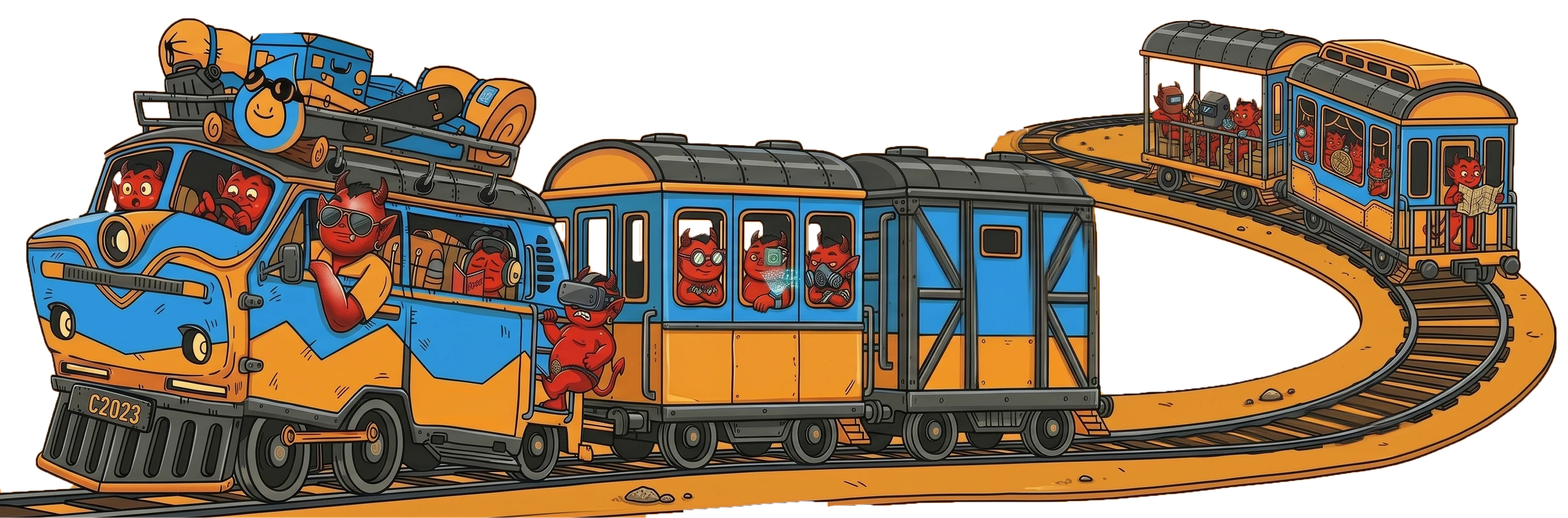 Asura agents on a train